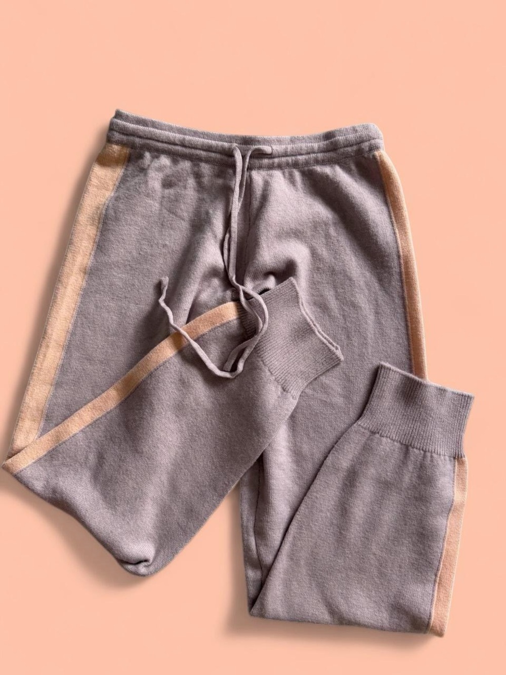 Saturday/Sunday by Anthropologie Side Stripe Knit Joggers | Medium Petite